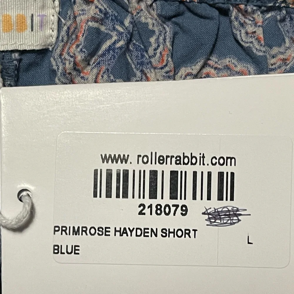 NWT Roller Rabbit “Primrose” Hayden‎ Shorts Size Large